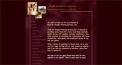 Desktop Screenshot of foodforthoughtcateringinc.com