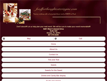 Tablet Screenshot of foodforthoughtcateringinc.com